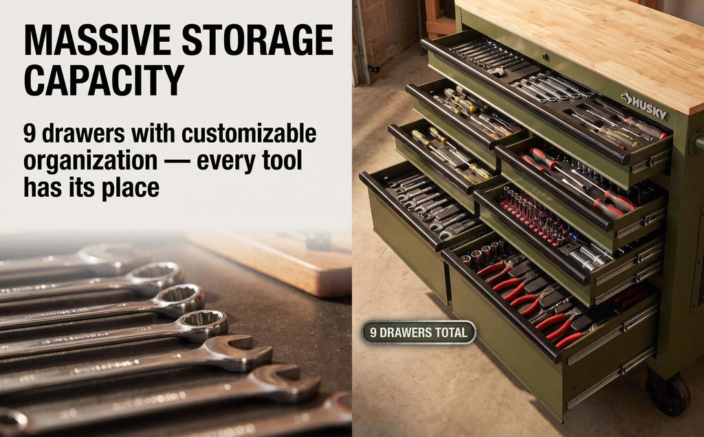 Heavy‑Duty Rolling Tool Chest – VoidGlow