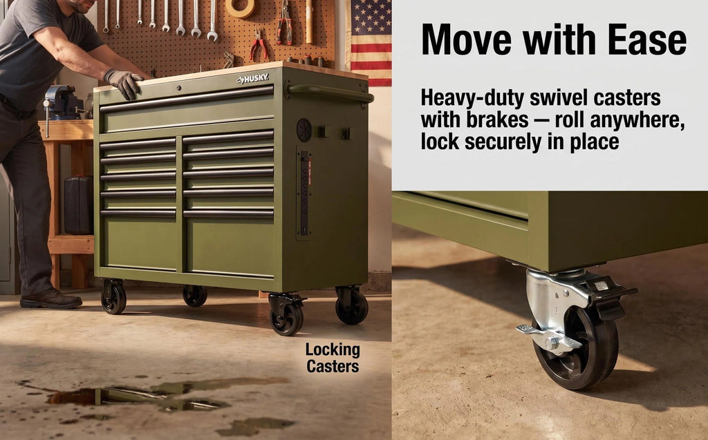 Heavy‑Duty Rolling Tool Chest – VoidGlow